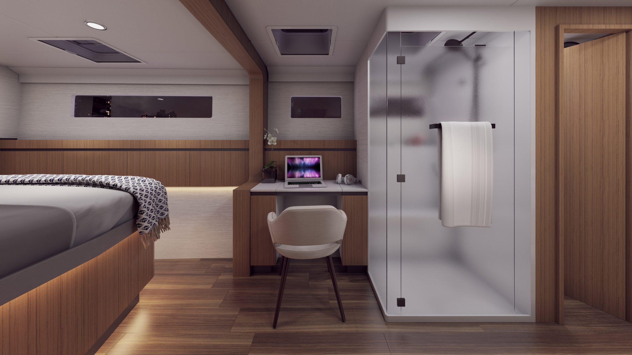 BC 750-01 - Nighttime - Final - Master Staterroom - 04