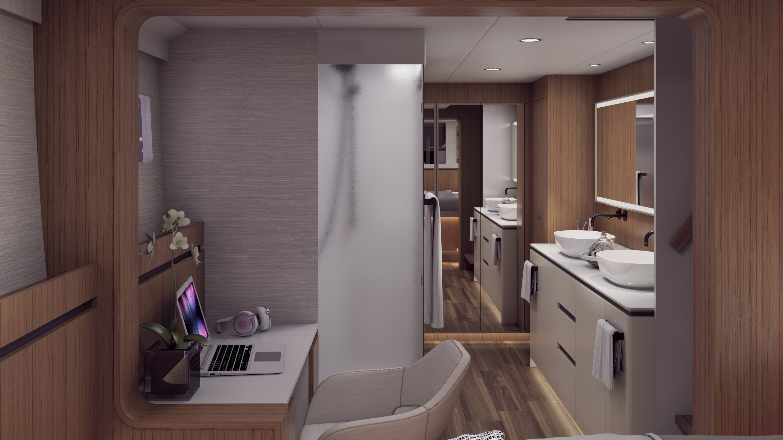 BC 750-01 - Nighttime - Final - Master Staterroom - 06